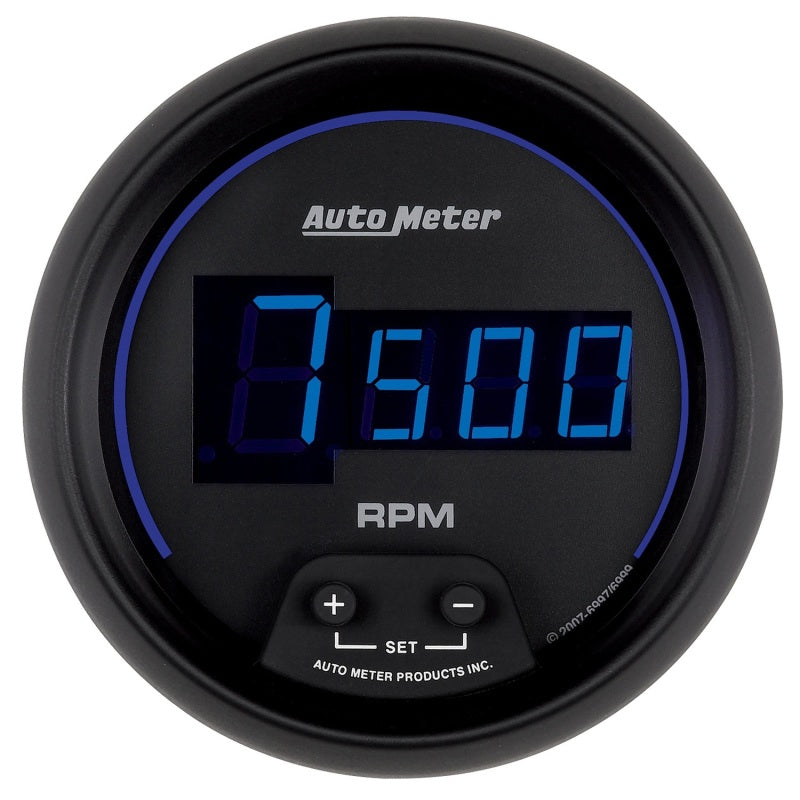 Autometer Cobalt Digital 85.7mm Black In-Dash Tachometer 6997