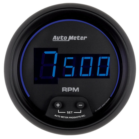 Autometer Cobalt Digital 85.7mm Black In-Dash Tachometer 6997