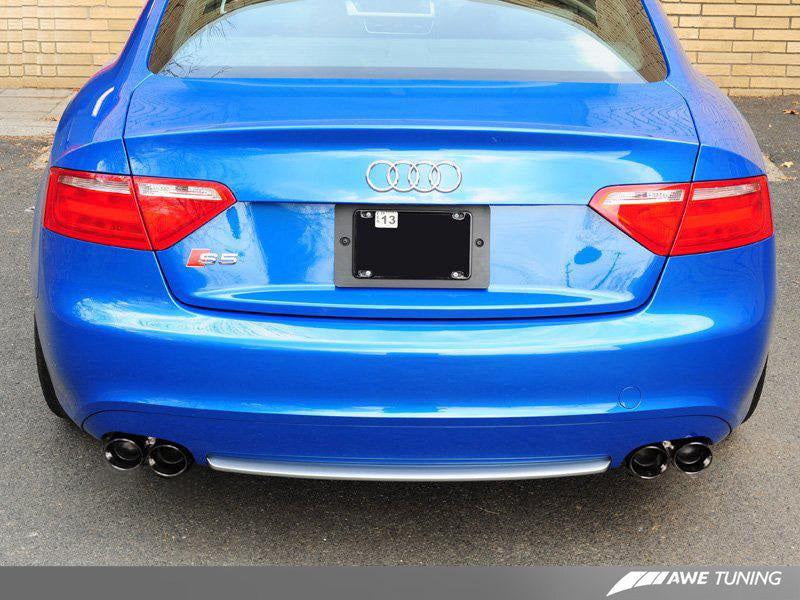 AWE Tuning Audi B8 S5 4.2L Touring Edition Exhaust System - Diamond Black Tips AWE Tuning