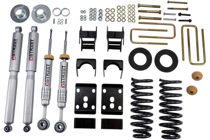 Belltech Lowering Kit 09-13 Ford F150 Ext Cab Short Bed 2WD 2in or 3in F/4in Rear w/ Shocks - eliteracefab.com