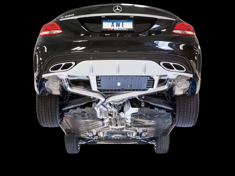 AWE Tuning Mercedes-Benz W205 C450 AMG / C400 Track Edition Exhaust - eliteracefab.com