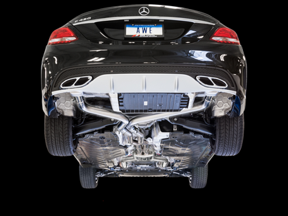 AWE Tuning Mercedes-Benz W205 C450 AMG / C400 Track Edition Exhaust - eliteracefab.com