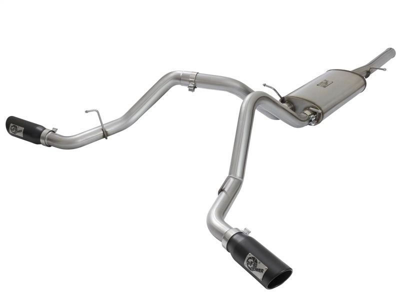 aFe MACH Force-Xp 3in CB SS Dual Exhaust w/Black Tips 09-16 GM Silverado/Sierra 4.3L/4.8L/5.3L aFe