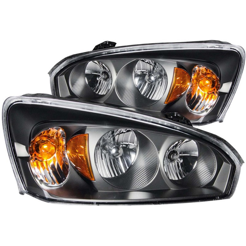 ANZO 2004-2007 Chevrolet Malibu Crystal Headlights Black - eliteracefab.com