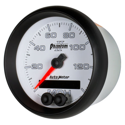 Autometer Phantom II 3-3/8in 0-140MPH In-Dash Electronic GPS Programmable Speedometer 7580
