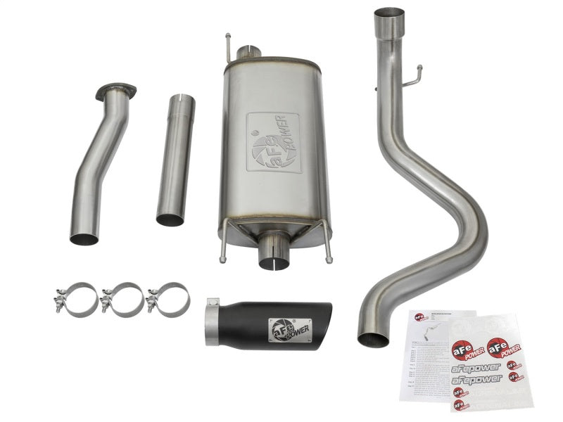 aFe MACHForce XP Cat-Back SS w/Black Tips 16 Toyota Tacoma V6-3.5L - eliteracefab.com