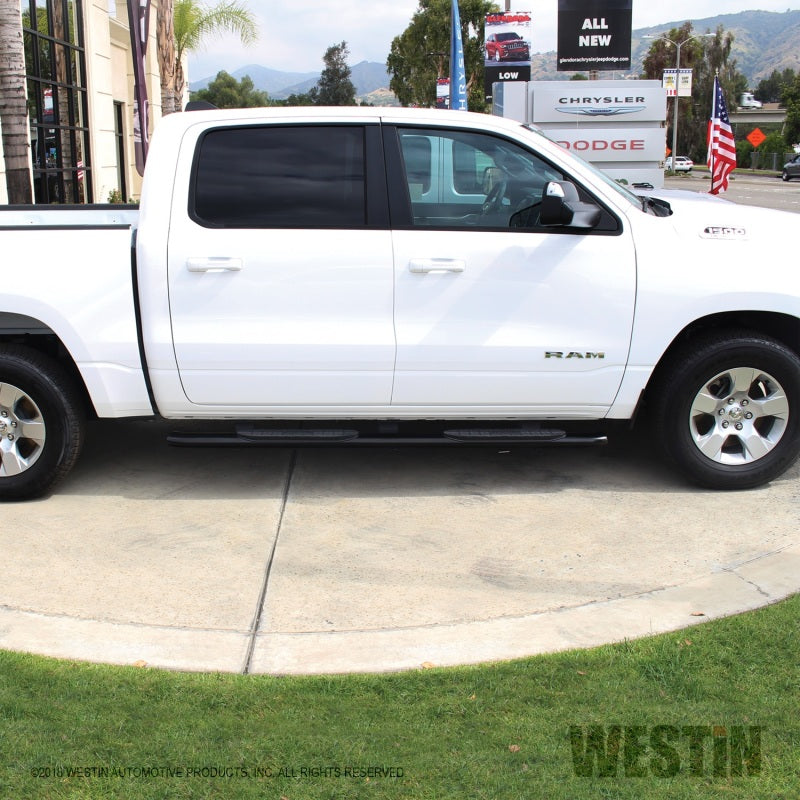 Westin 19-20 Ram 1500 Quad Cab (Excludes Ram 1500 Classic) PRO TRAXX 4 Oval Nerf Step Bars - Black - eliteracefab.com