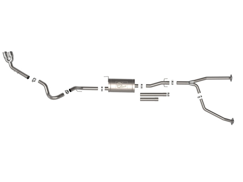 aFe 2022 Toyota Tundra V6-3.5L (tt) Vulcan Series 2.5in to 3in 304 SS Cat-Back Exhaust w/ Polish Tip aFe
