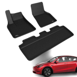 3D MAXpider 2020-2020 Tesla Model Y Kagu 2nd Row Floormat - Black