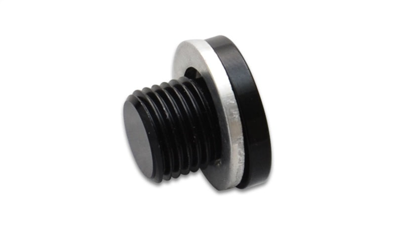 Vibrant M18 x 1.5 Metric Aluminum Port Plug with Crush Washer.