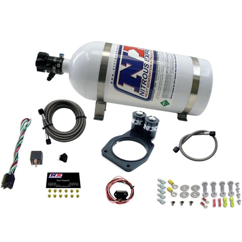 Nitrous Express 10-15 Chevrolet Camaro Nitrous Plate Kit (50-150HP) w/10lb Bottle - eliteracefab.com