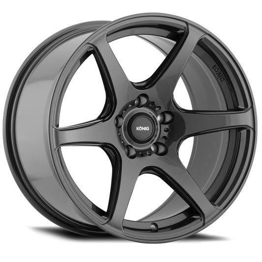 Konig Tandem 17x8 5x114.3 ET35 Gloss Graphite - eliteracefab.com