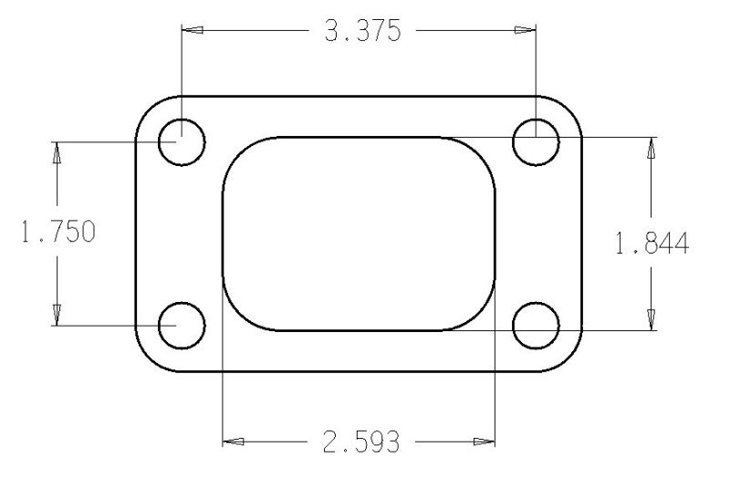 Cometic Turbo FLG T3/T4 Turbine Inlet Exhaust Gasket - eliteracefab.com