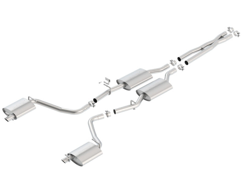 Borla 15-16 Dodge Charger 3.6L V6 S-Type Cat Back Exhaust (Uses Factory Valence) - eliteracefab.com