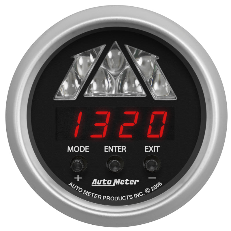 AutoMeter GAUGE; TACHOMETER; DIGITAL RPM W/LED SHIFT LIGHT; SPORT-COMP - eliteracefab.com