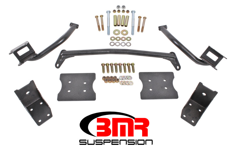 BMR TORQUE BOX REINFORCEMENT UPPER & LOWER PLATE KIT BLACK (79-04 MUSTANG) - eliteracefab.com