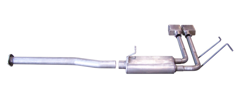 Gibson 08-09 Chevrolet Silverado 1500 LS 4.8L 2.5in Cat-Back Super Truck Exhaust - Aluminized Gibson