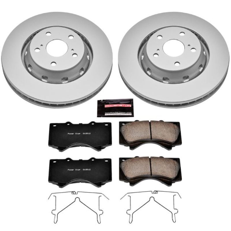 Power Stop 16-18 Lexus LX570 Front Z17 Evolution Geomet Coated Brake Kit - eliteracefab.com