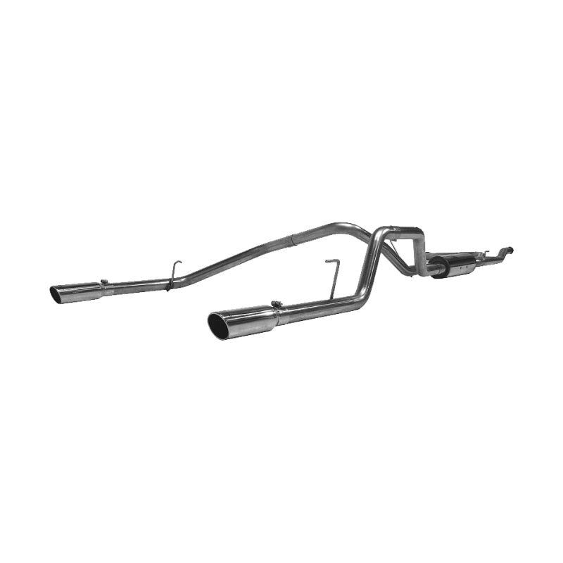 MBRP 2004-2009 Nissan Titan 5.6L EC/CC Cat Back Dual Split Rear - eliteracefab.com