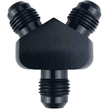 Load image into Gallery viewer, Vibrant -12 x -10 ORB Male to Male Union Adapter - Anodized Black - eliteracefab.com