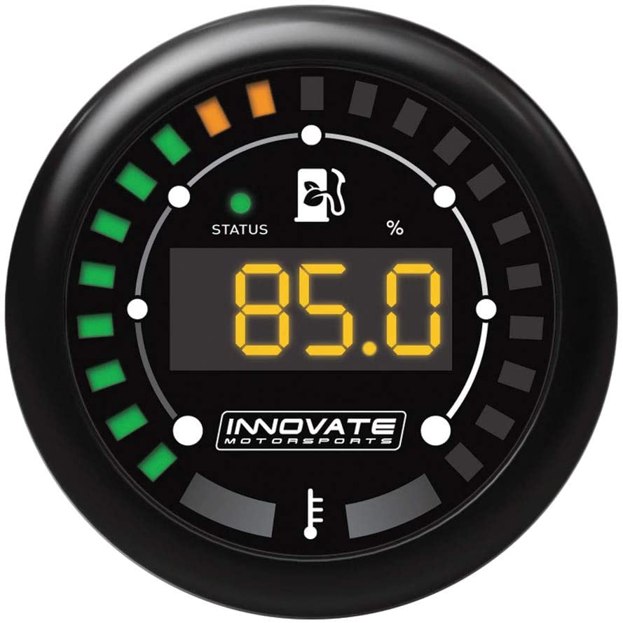 Innovate MTX-D Ethanol Content & Fuel Temp Complete Gauge Kit - Black Dial - eliteracefab.com