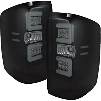 Spyder Chevy 1500 14-16 Light Bar LED Tail Lights All Blk ALT-YD-CS14-LBLED-BKV2 - eliteracefab.com