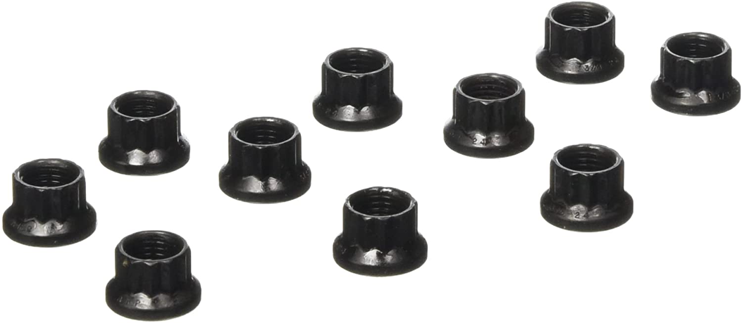 ARP Replacement Nuts - 3/8"- 24 Thread, 7/16" 12 Pt. Socket Size - (10 Pack) - eliteracefab.com