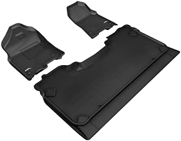 3D MAXpider 2019-2020 Dodge Ram 1500 Crew Cab Kagu 1st & 2nd Row Floormats - Black - eliteracefab.com