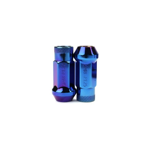 WHEEL MATE MUTEKI SR48 OPEN END LUG NUTS – BURNING BLUE NEON 12×1.25 48MM