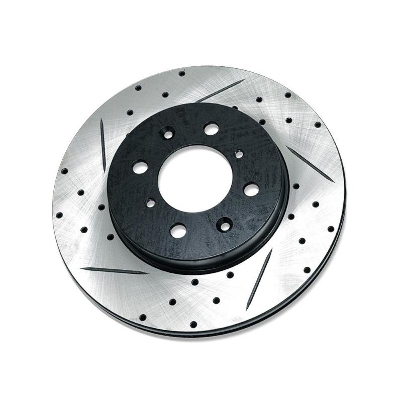 BLOX Racing Slotted And Cross-Drilled Rotor Left SIde BLOX Racing