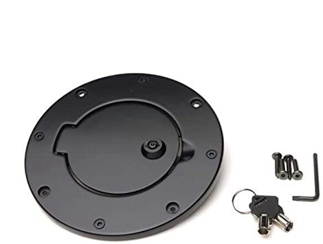 Rampage 1997-2006 Jeep Wrangler(TJ) Billet Style Gas Cover - Black - eliteracefab.com