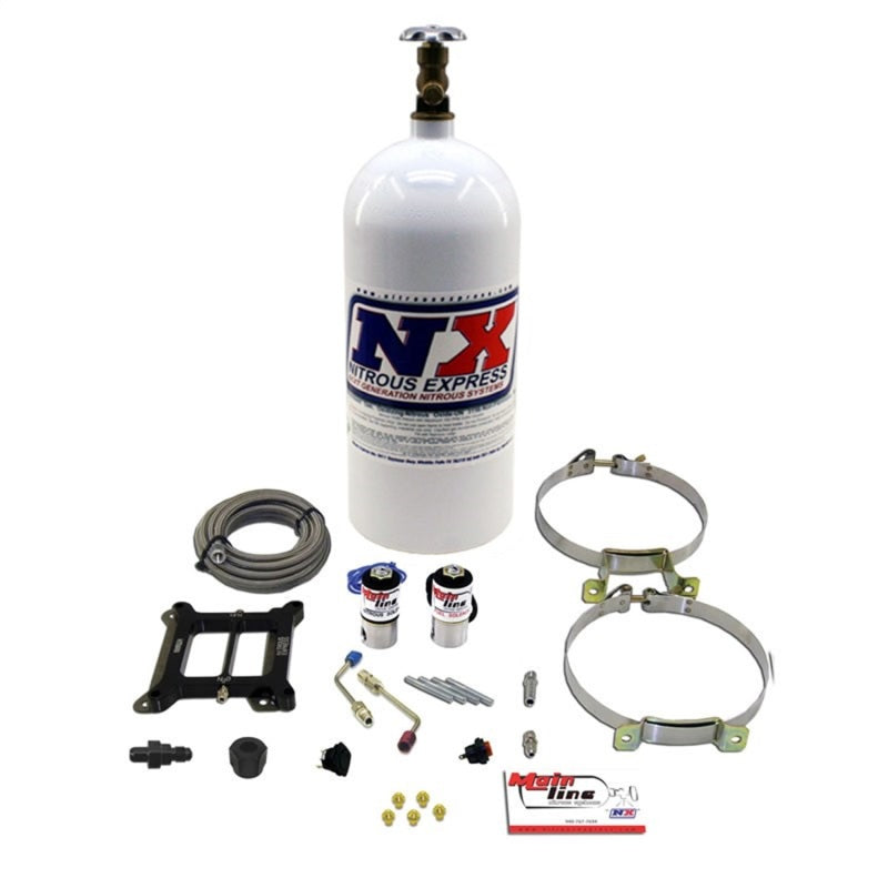 Nitrous Express Mainline Carb Nitrous Kit w/10lb Bottle - eliteracefab.com