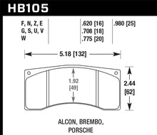 Load image into Gallery viewer, Hawk Performance DTC-30 Brake Pads - HB105W.620