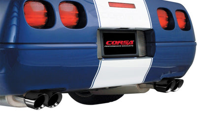 Corsa Sport Cat-Back Exhaust w/ Twin 3.5in Black Tips 96-96 Chevrolet Corvette C4 5.7L V8 LT4 CORSA Performance