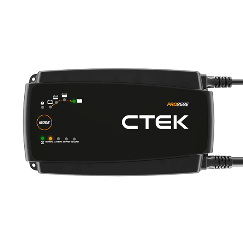 CTEK PRO25SE Battery Charger - 50-60 Hz - 12V - 19.6ft Extended Charging Cable - eliteracefab.com