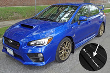 Load image into Gallery viewer, Rally Armor UR Mudflaps Black Urethane White Logo 2015-2021 WRX / 2015-2021 STI - eliteracefab.com