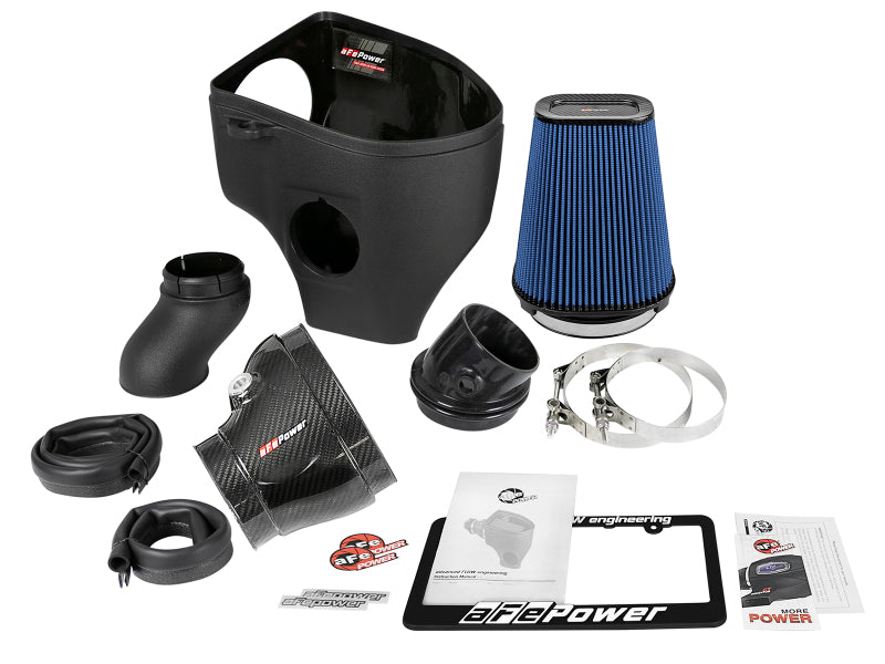 aFe Magnum Force Stage-2 Track Series Carbon Fiber AIS w/ Pro 5R Media - 18 Dodge Challenger V8-6.2L - eliteracefab.com