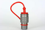 Vibrant 90 Degree Aluminum AN to Male Quick Connect Fitting -6AN - 0.3125in Hose Size