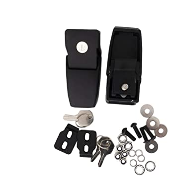Rampage 2018-2019 Jeep Wrangler(JL) Sport 2-Door Locking Hood Catches - Black - eliteracefab.com