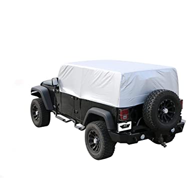 Rampage 2007-2018 Jeep Wrangler(JK) Unlimited Cab Cover Multiguard - Silver - eliteracefab.com