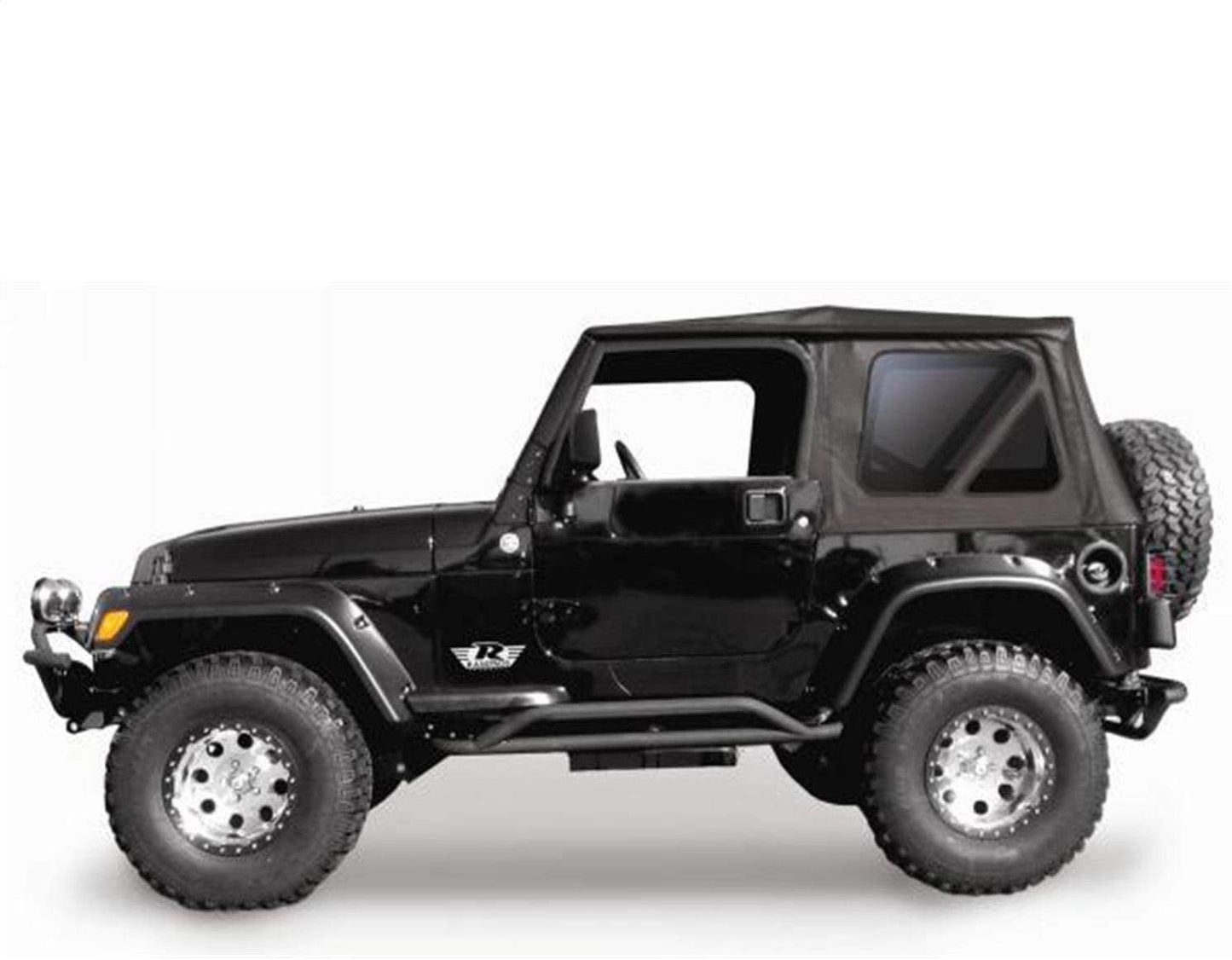 Rampage 1997-2006 Jeep Wrangler(TJ) Window Frame Only - Black - eliteracefab.com