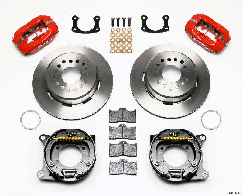 Wilwood Forged Dynalite P/S Park Brake Kit Red New Big Ford 2.50in Offset Wilwood