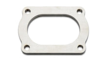 Load image into Gallery viewer, Vibrant T304 SS 4 Bolt Flange for 3in O.D. Oval tubing - eliteracefab.com