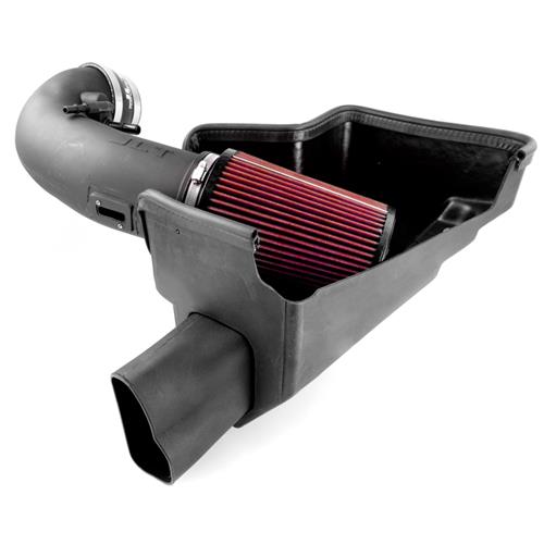 JLT 15-19 Ford Mustang GT350/GT350R Black Textured Cold Air Intake Kit w/Red Filter - Tune Req - eliteracefab.com