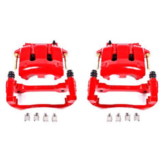 Power Stop 05-14 Ford Mustang Front Red Calipers w/Brackets - Pair - eliteracefab.com