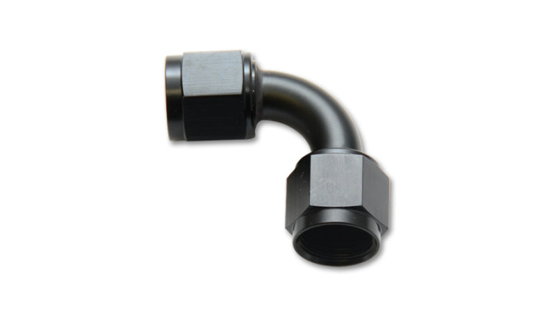 Vibrant -8AN Female 90 Degree Union Adapter (AN to AN) - Anodized Black Only - eliteracefab.com