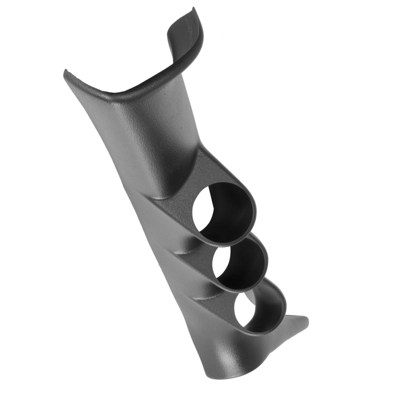 Autometer 92-96 Chevrolet Caprice Classic 2-1/6in A-Pillar Triple Gauge Pod - Black 12234