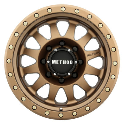 Method MR304 Double Standard 17x8.5 0mm Offset 8x6.5 130.81mm CB Method Bronze Wheel - eliteracefab.com