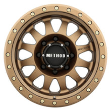 Load image into Gallery viewer, Method MR304 Double Standard 17x8.5 0mm Offset 8x6.5 130.81mm CB Method Bronze Wheel - eliteracefab.com