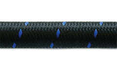 Vibrant -10 AN Two-Tone Black/Blue Nylon Braided Flex Hose (10 foot roll) - eliteracefab.com